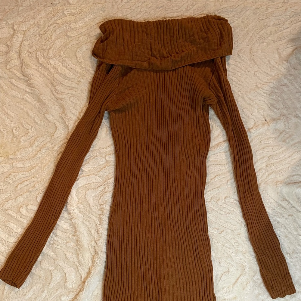 Off the Shoulder or Turtle Neck Dress